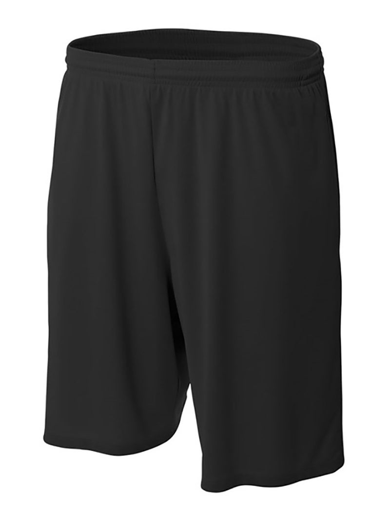 MadSportsStuff Pro Line Performance Mesh Youth Basketball Shorts (Black, Large) - Image 1